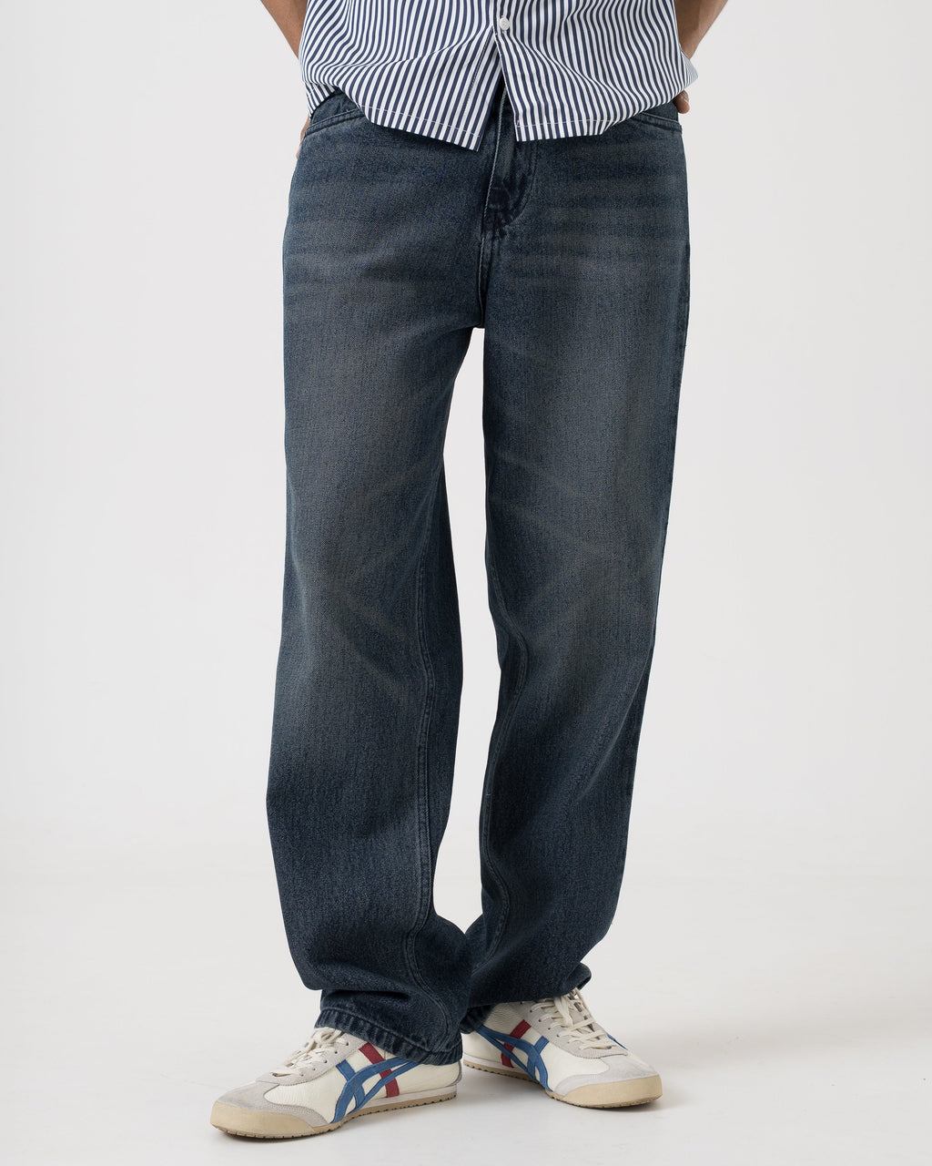 VELQON Losse Fit Jeans (Dark Blue)
