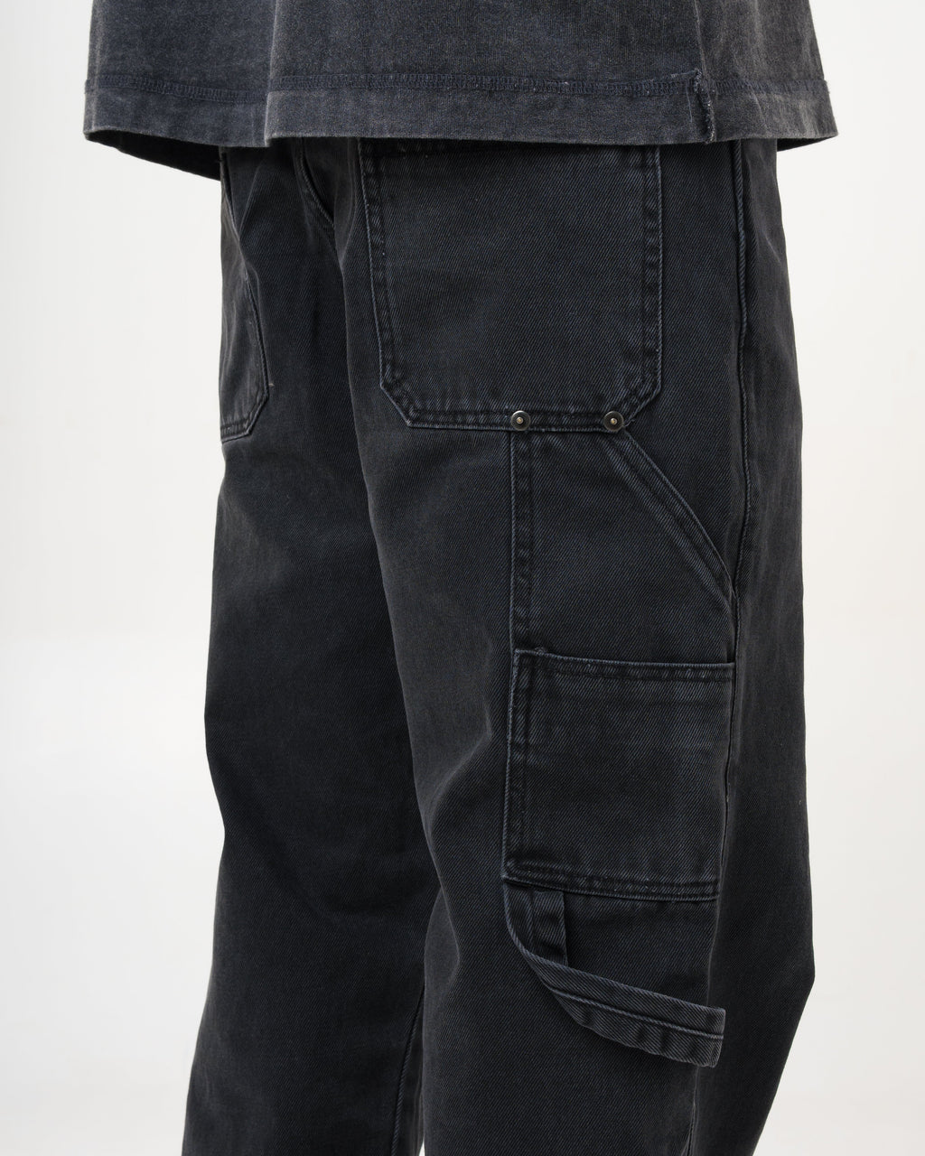 VELQON Black Flared Wide Leg Jeans