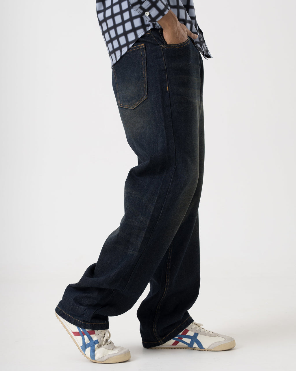 VELQON losse fit jeans ( midnight blue )