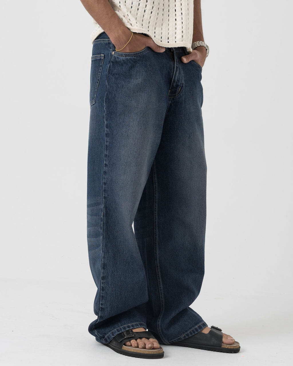 VELQON Baggy Jeans ( Deep Blue )
