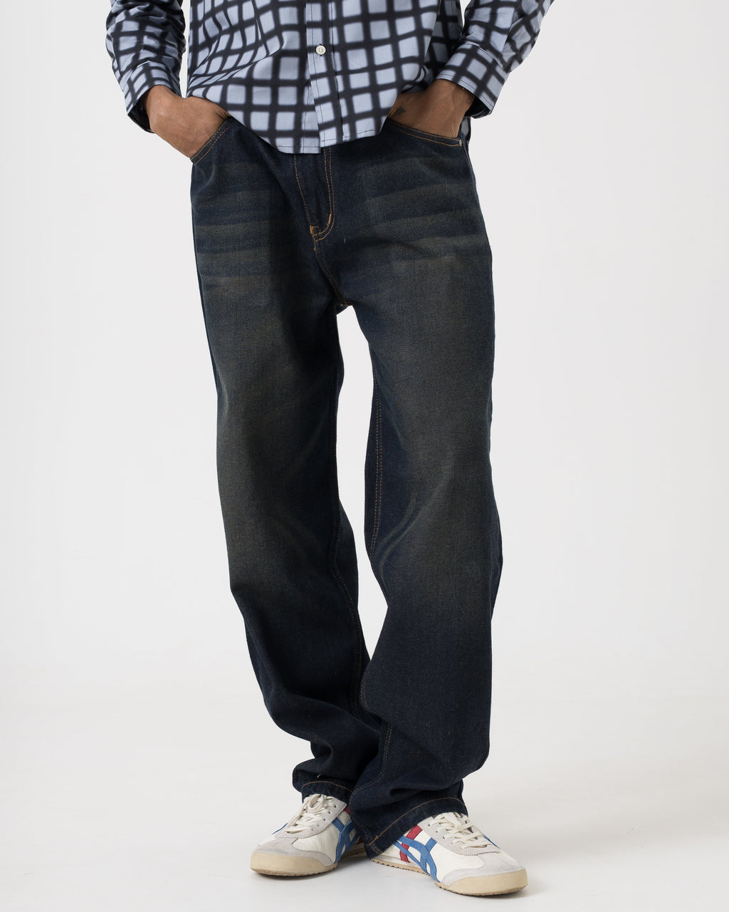 VELQON losse fit jeans ( midnight blue )