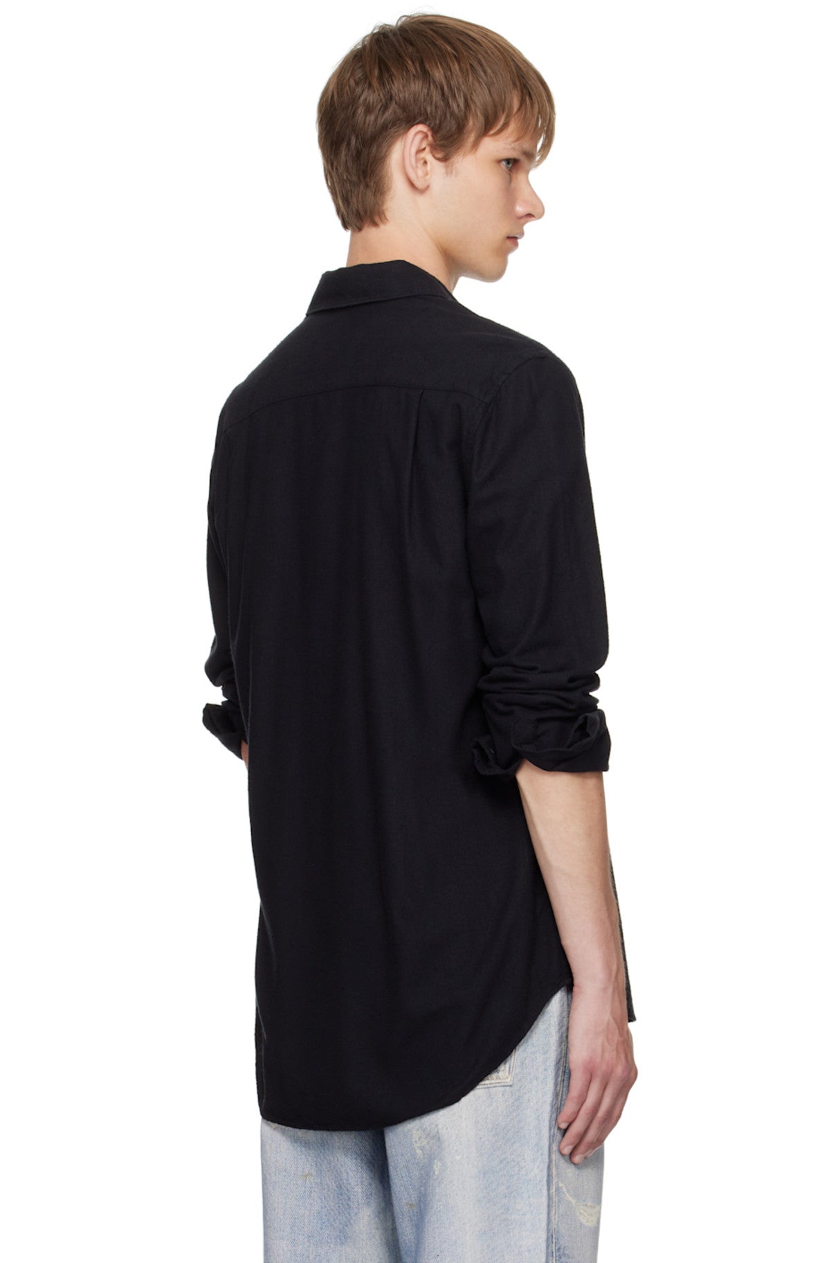VELQON Pure Cotton Shirt ( Black )