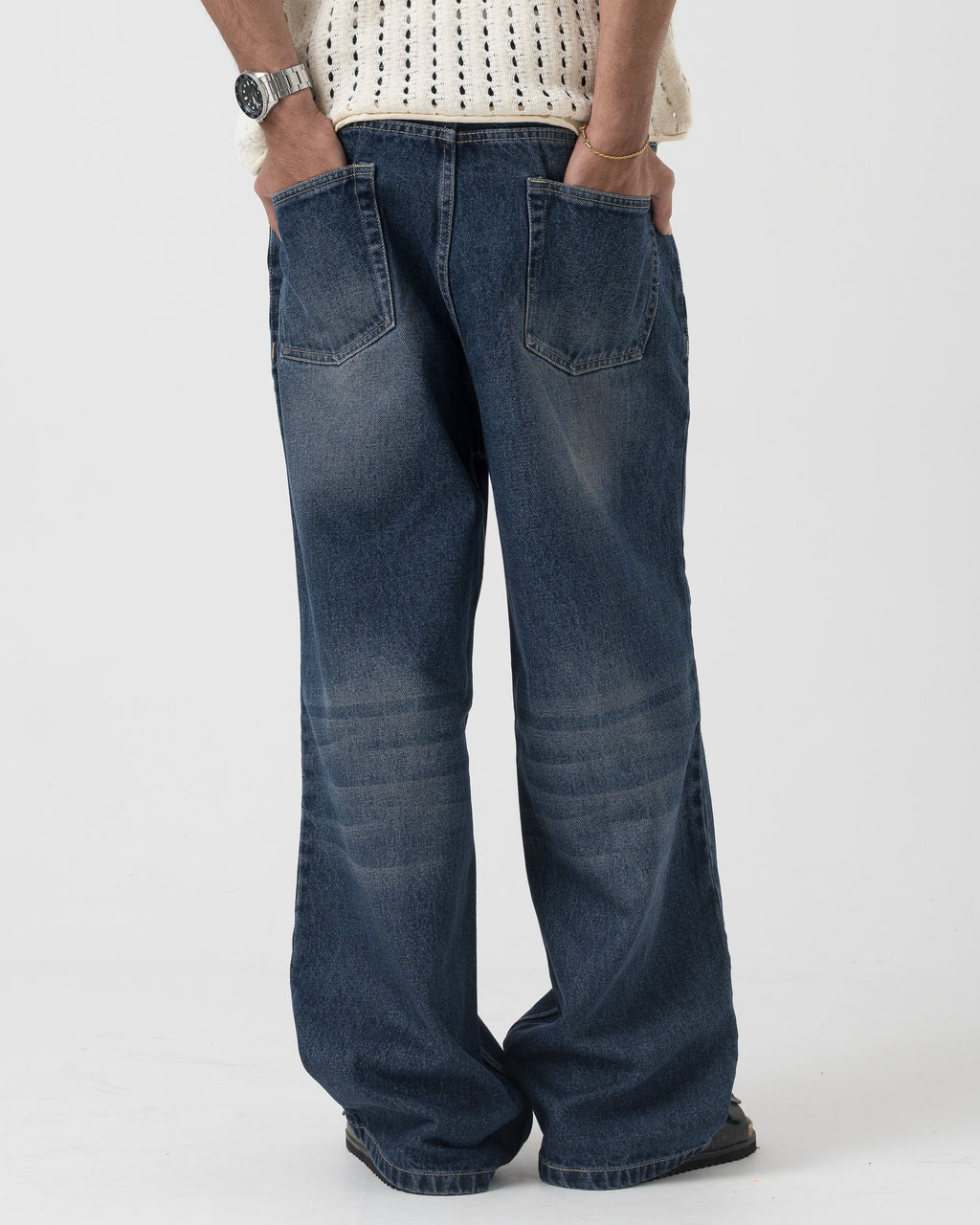 VELQON Baggy Jeans ( Deep Blue )
