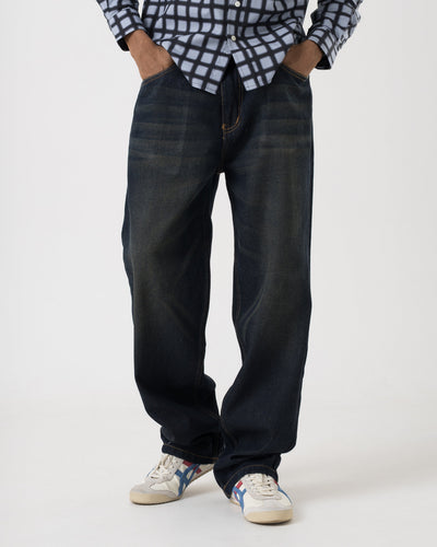 VELQON losse fit jeans ( midnight blue )
