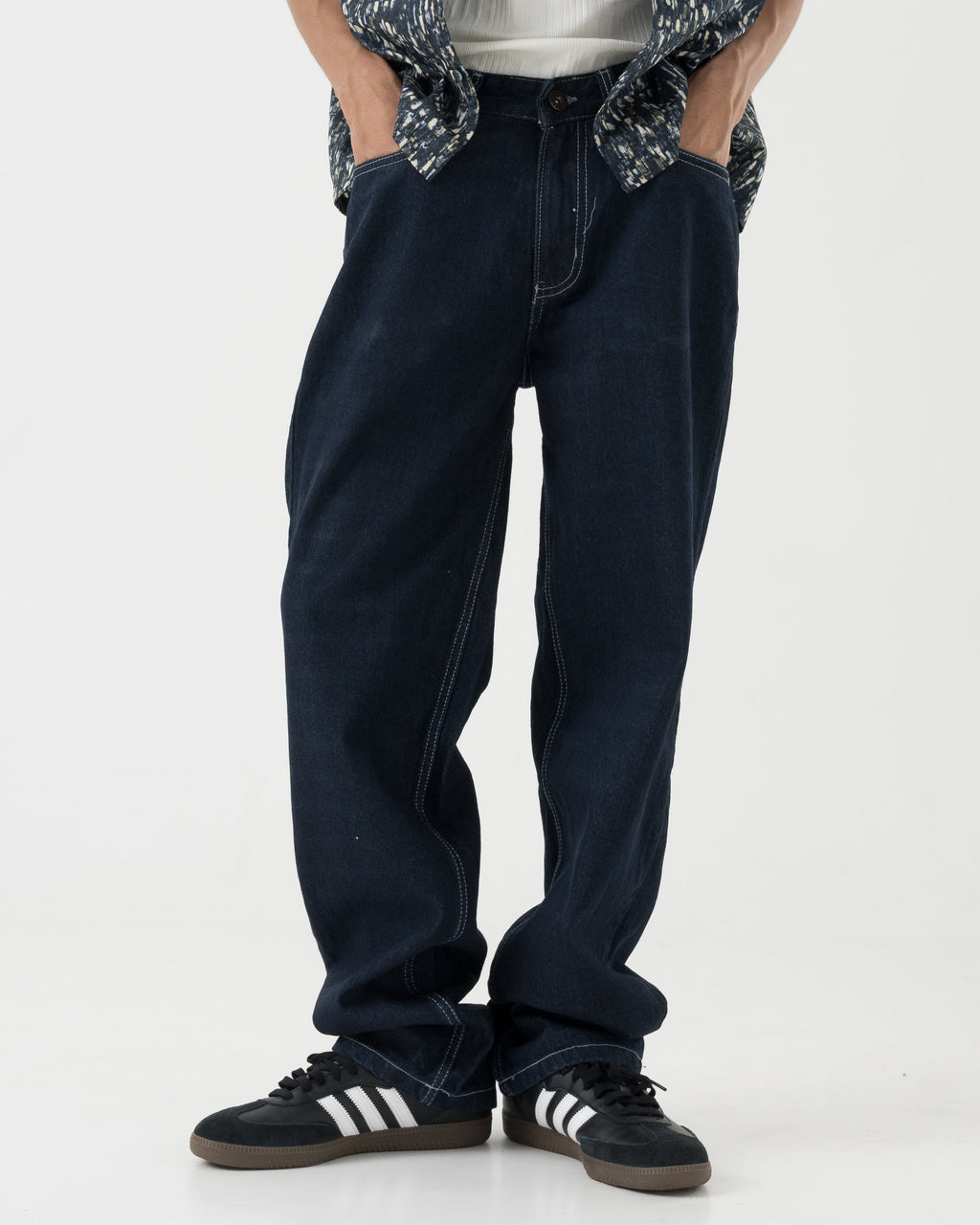 VELQON Losse Fit Jeans ( Ink Blue )