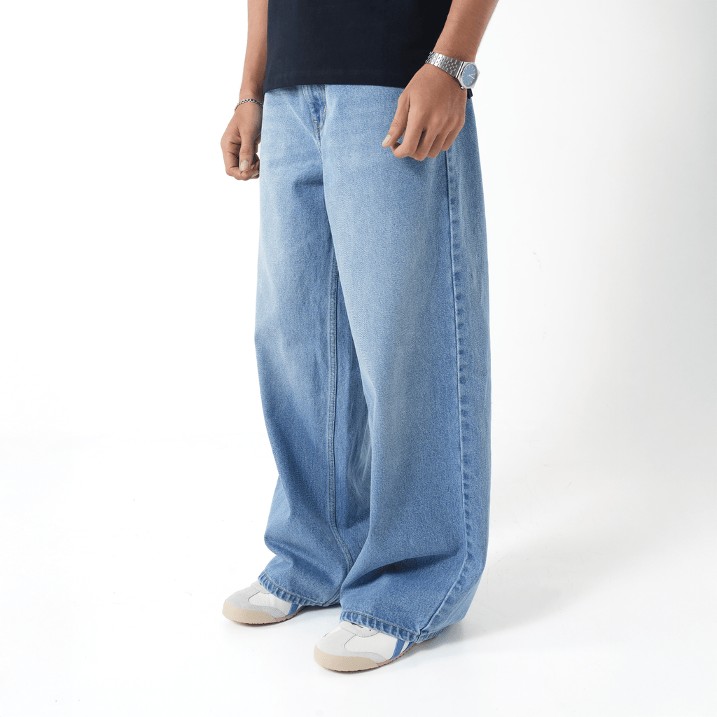 VELQON Baggy Jeans ( Light Blue )