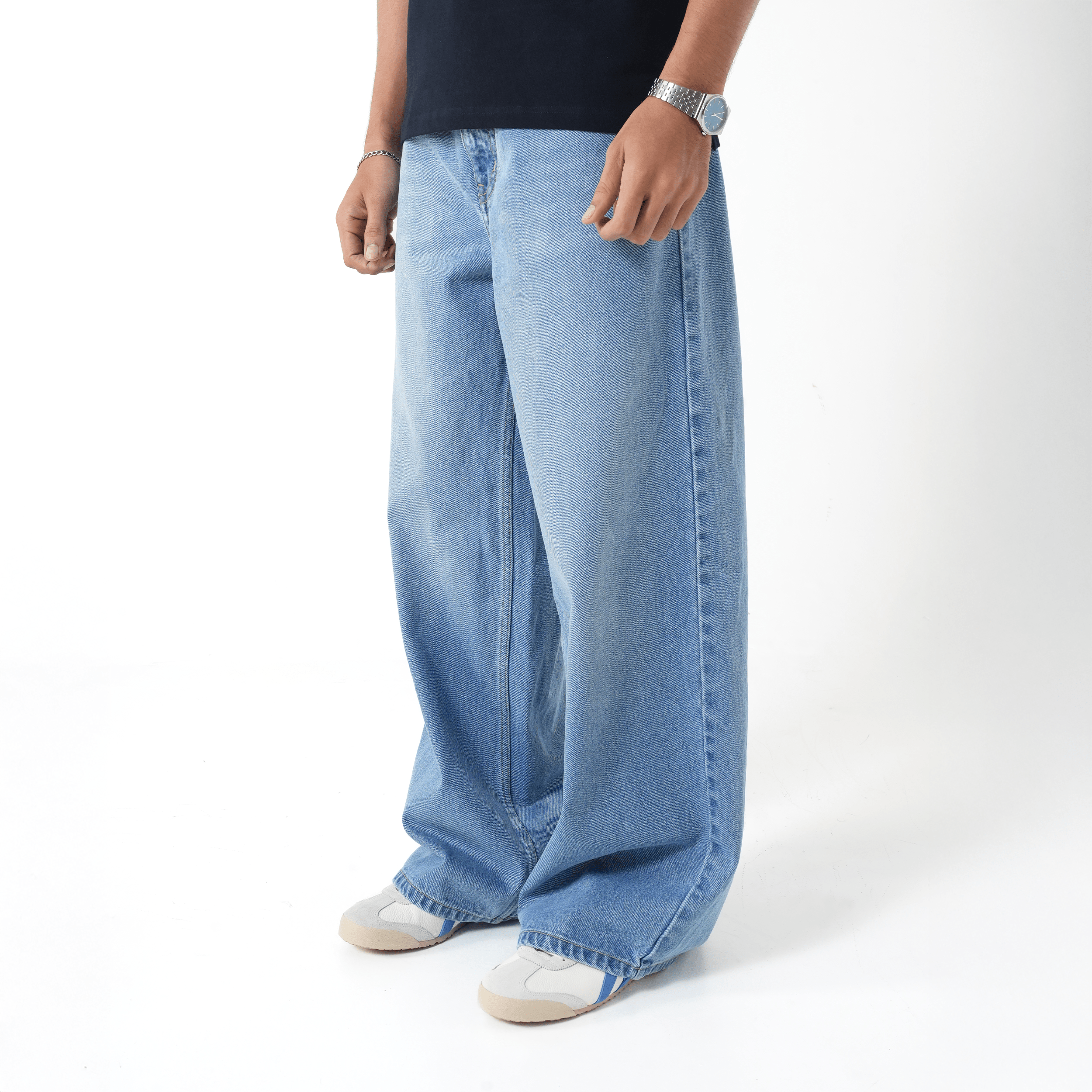 VELQON Baggy Jeans ( Light Blue )