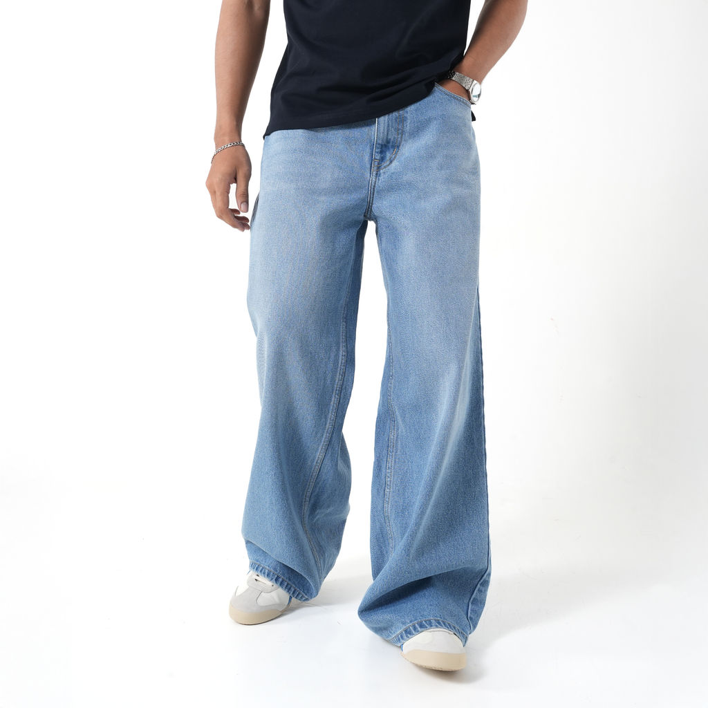 VELQON Baggy Jeans ( Light Blue )