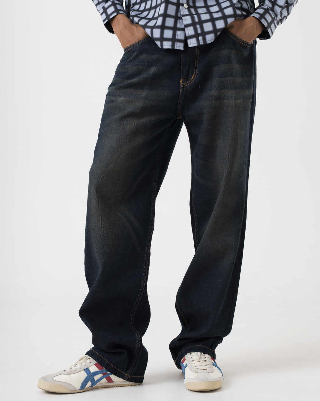 VELQON losse fit jeans ( midnight blue )