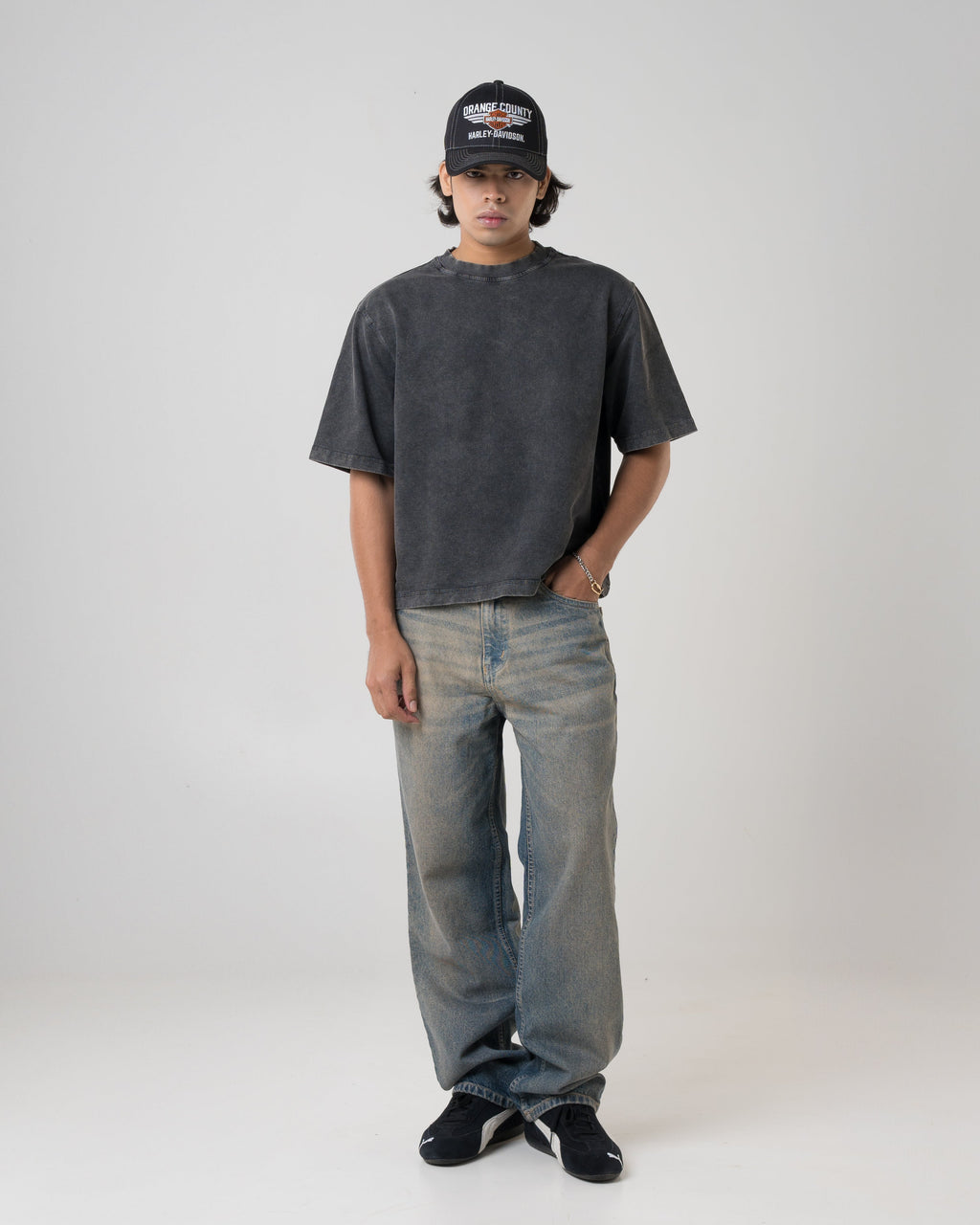 VELQON fit baggy jeans