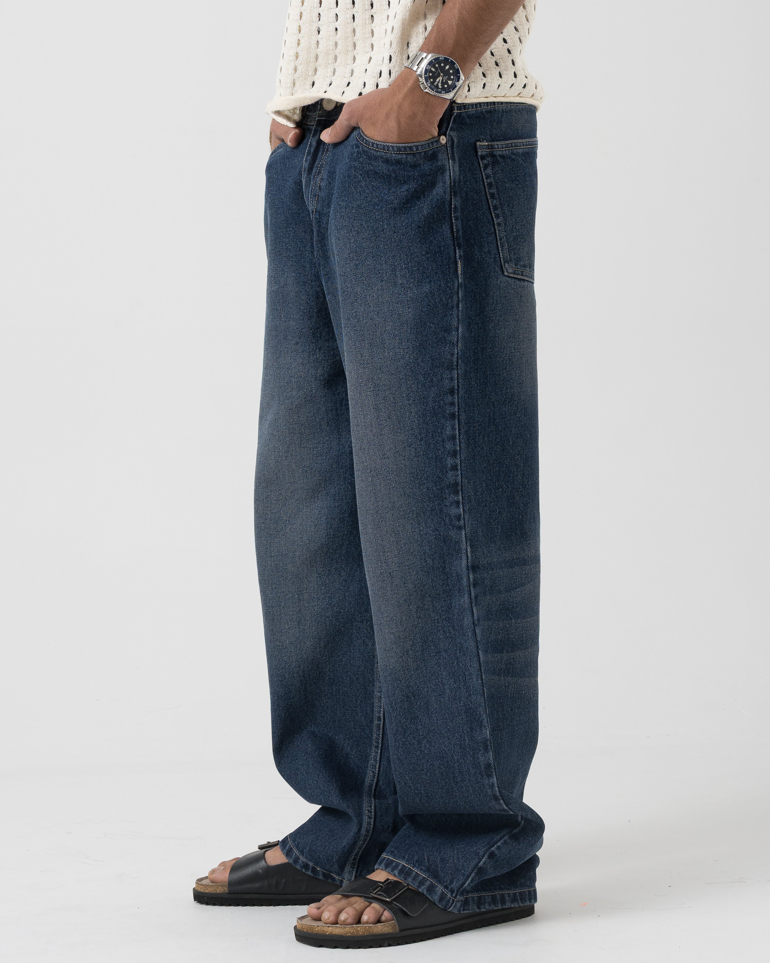 VELQON Baggy Jeans ( Deep Blue )