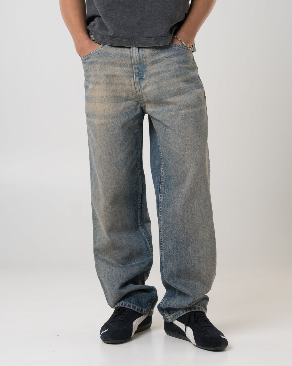 VELQON fit baggy jeans