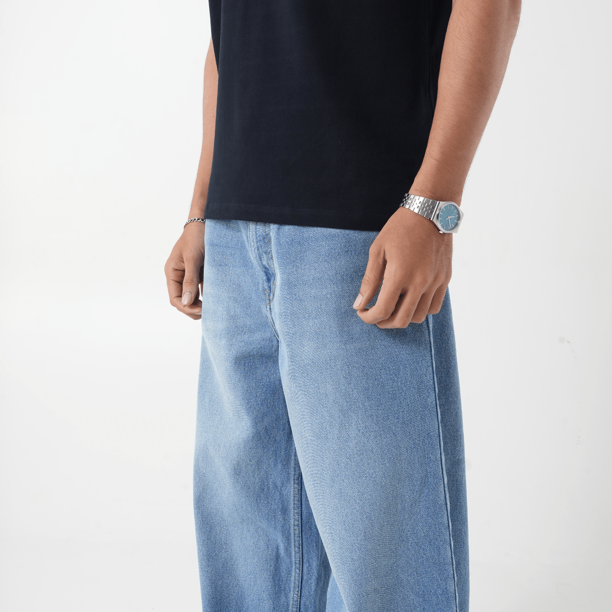 VELQON Baggy Jeans ( Light Blue )