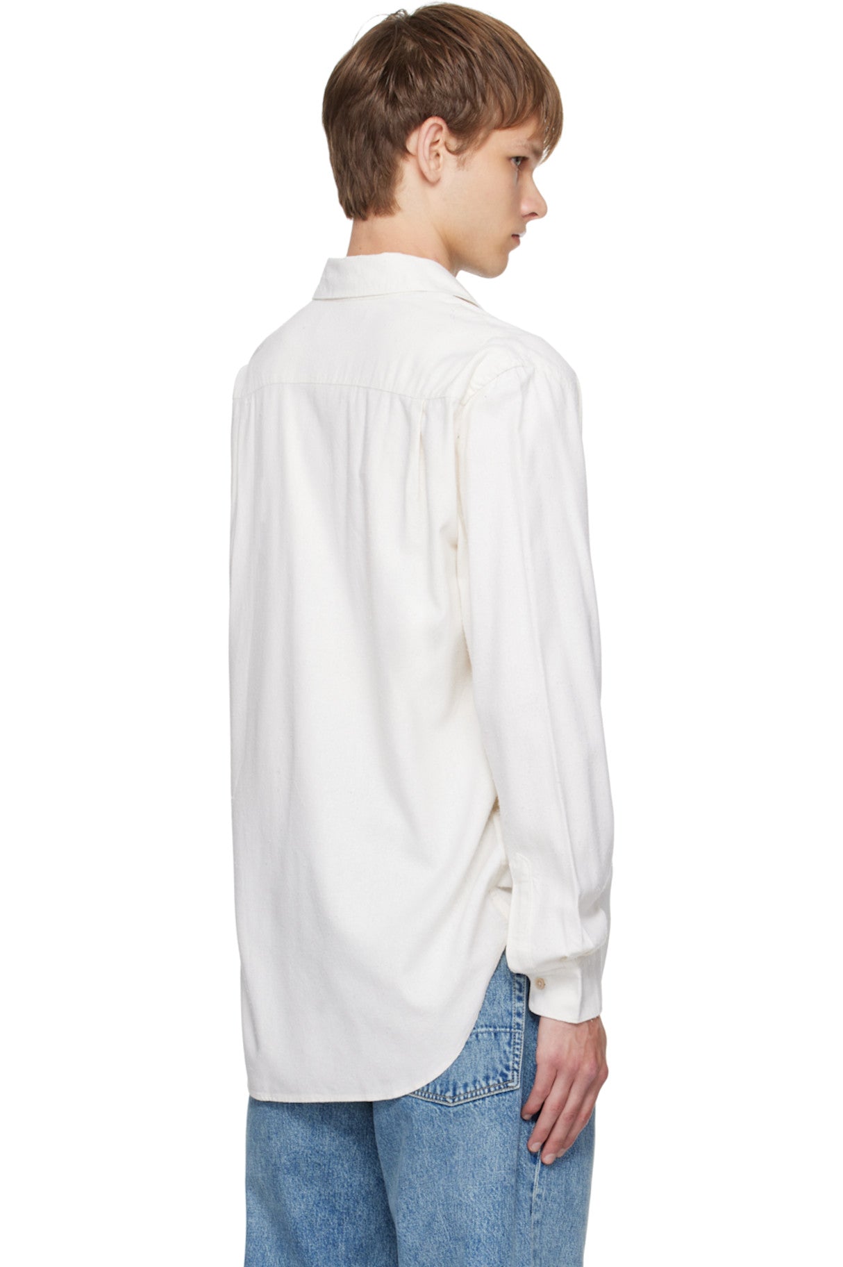 VELQON Pure Cotton White Shirt For Men