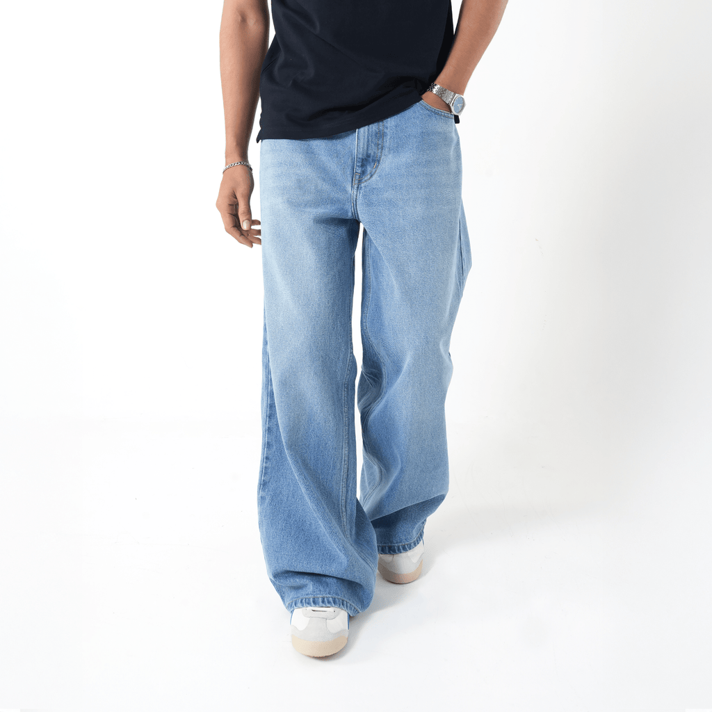 VELQON Baggy Jeans ( Light Blue )