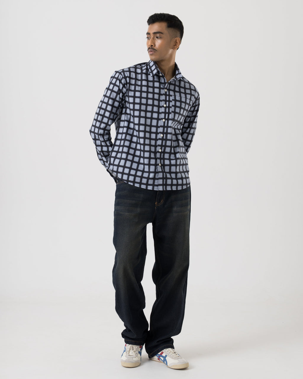 VELQON losse fit jeans ( midnight blue )
