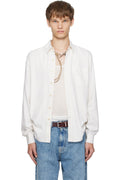 VELQON Pure Cotton White Shirt For Men